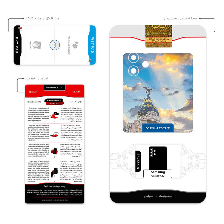 برچسب پوششی ماهوت مدل City of Madrid مناسب برای گوشی موبایل سامسونگ Galaxy A32