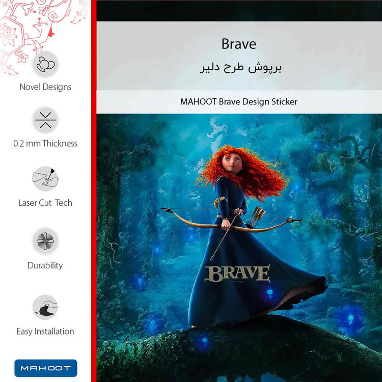 برچسب پوششی ماهوت مدل Brave مناسب برای گوشی موبایل هوآوی Gt3