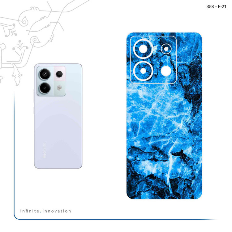 برچسب پوششی ماهوت مدل Blue Marble مناسب برای گوشی موبایل شیائومی Redmi Note 13 Pro 5G