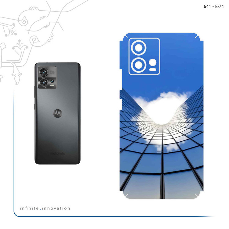 برچسب پوششی ماهوت مدل Glass skyscraper مناسب برای گوشی موبایل موتورولا Edge 30 Fusion