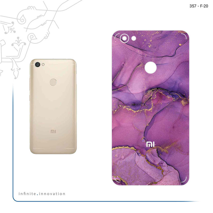 برچسب پوششی ماهوت مدل Purple Marble مناسب برای گوشی موبایل شیائومی Redmi Note 5A Prime