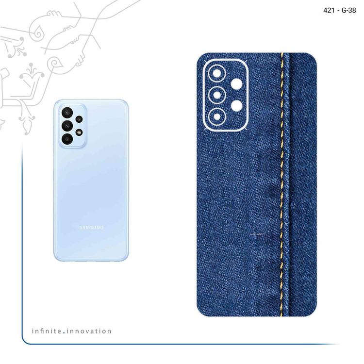 برچسب پوششی ماهوت مدل Fabric Texture 8 مناسب برای گوشی موبایل سامسونگ Galaxy A23