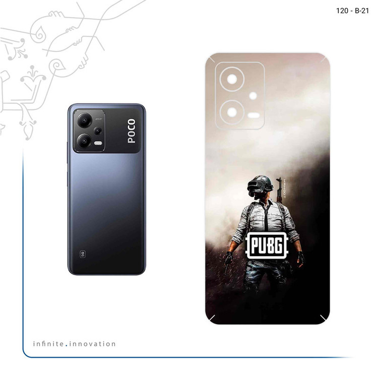 برچسب پوششی ماهوت مدل PUBG مناسب برای گوشی موبایل شیائومی Poco X5