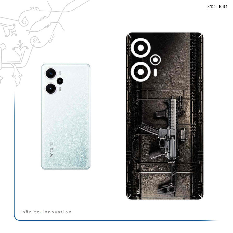برچسب پوششی ماهوت مدل GUN مناسب برای گوشی موبایل شیائومی Poco F5