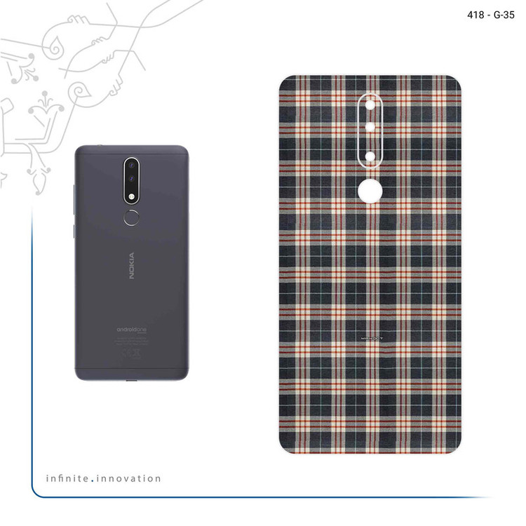 برچسب پوششی ماهوت مدل Fabric Texture 5 مناسب برای گوشی موبایل نوکیا 3.1 Plus