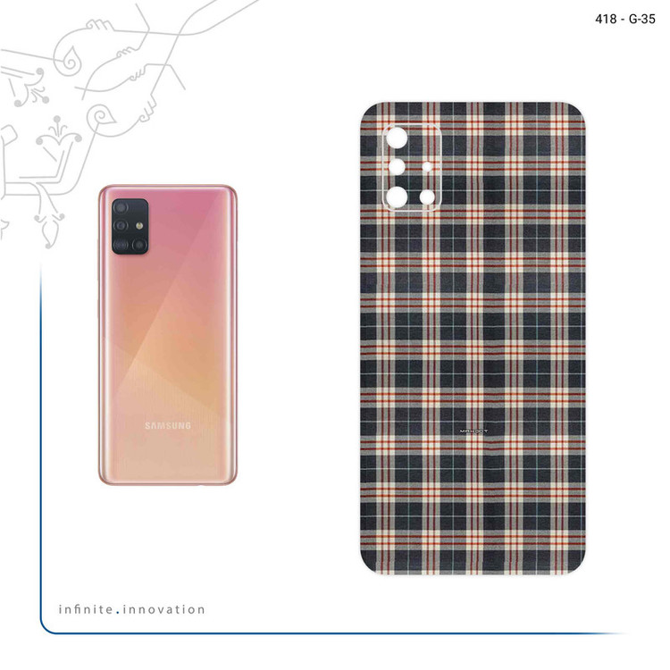 برچسب پوششی ماهوت مدل Fabric Texture 5 مناسب برای گوشی موبایل سامسونگ Galaxy A51