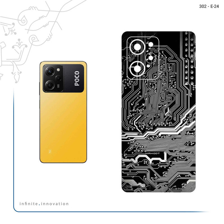 برچسب پوششی ماهوت مدل Black_Printed_Circuit_Board مناسب برای گوشی موبایل شیائومی Poco X5 Pro