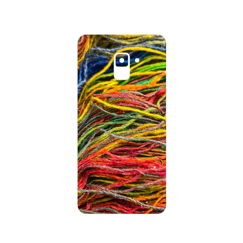 برچسب پوششی ماهوت مدل Fabric Texture 9 مناسب برای گوشی موبایل سامسونگ Galaxy A8 Plus 2018