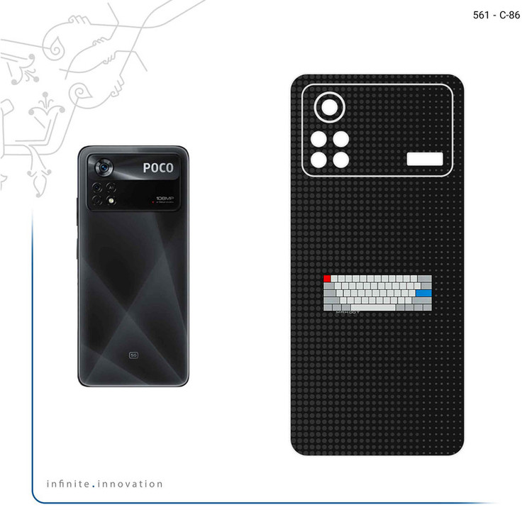برچسب پوششی ماهوت مدل Minimal Keyboard Icon مناسب برای گوشی موبایل شیائومی Poco X4 Pro 5G
