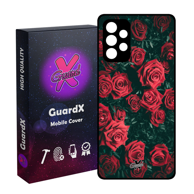 کاور گارد ایکس طرح Flower مدل Glass10208 مناسب برای گوشی موبایل سامسونگ Galaxy A53