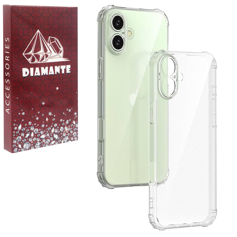کاور دیامانته مدل ساده مناسب برای گوشی موبایل اپل iPhone 16