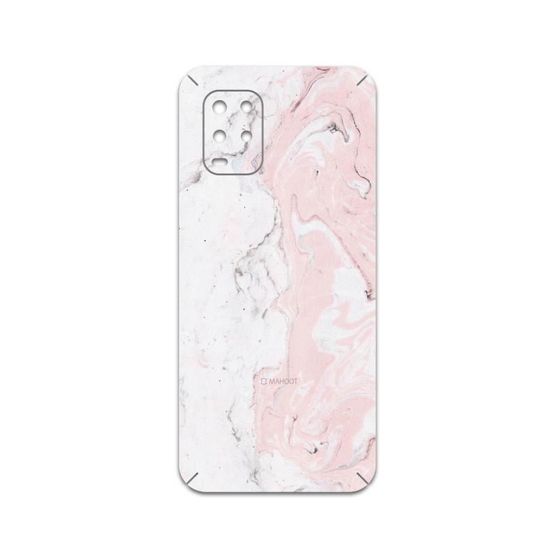 برچسب پوششی ماهوت مدل Blanco-Pink-Marble مناسب برای گوشی موبایل شیائومی Mi 10 Lite 5G