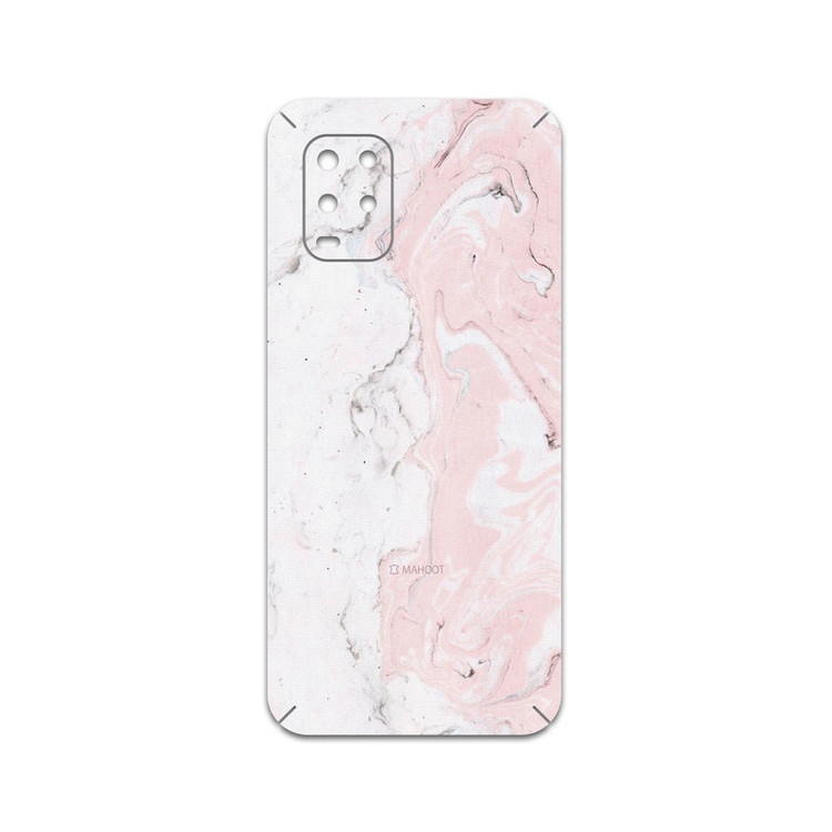برچسب پوششی ماهوت مدل Blanco-Pink-Marble مناسب برای گوشی موبایل شیائومی Mi 10 Lite 5G