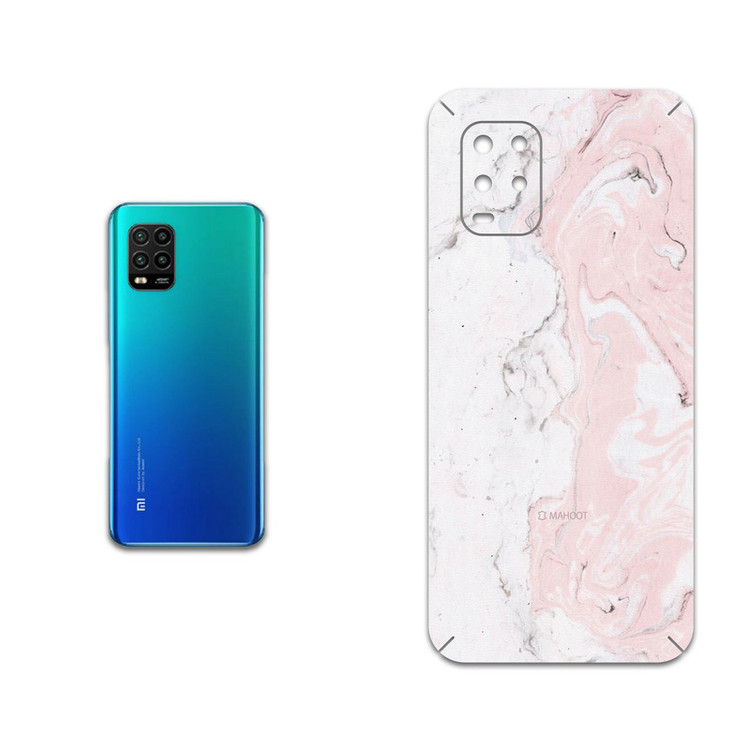 برچسب پوششی ماهوت مدل Blanco-Pink-Marble مناسب برای گوشی موبایل شیائومی Mi 10 Lite 5G