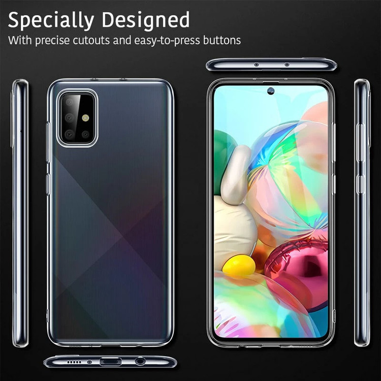 کاور مدل Clear TPU مناسب برای گوشی موبایل سامسونگ Galaxy A71