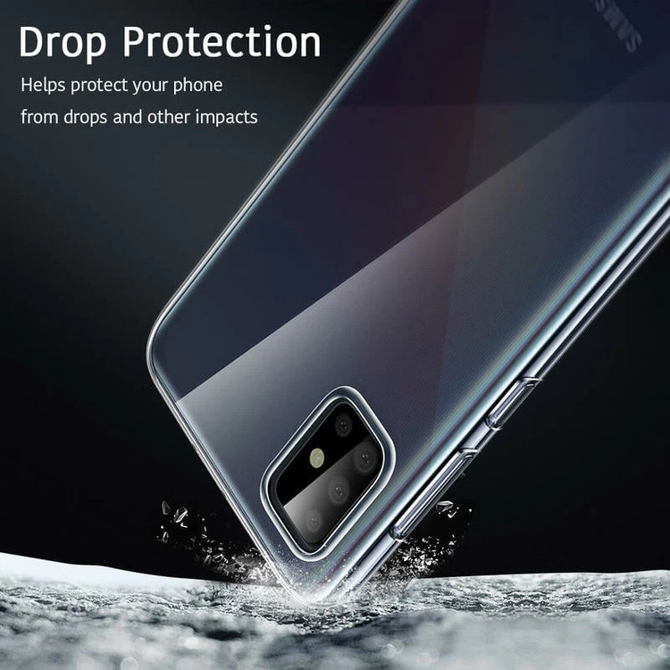 کاور مدل Clear TPU مناسب برای گوشی موبایل سامسونگ Galaxy A71