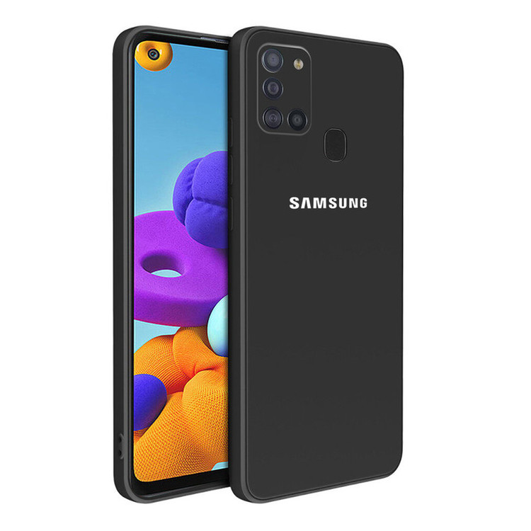 کاور گلدن گارد مدل سیلیکونی مناسب برای گوشی موبایل سامسونگ Galaxy A21S به همراه محافظ صفحه نمایش سرامیک مات