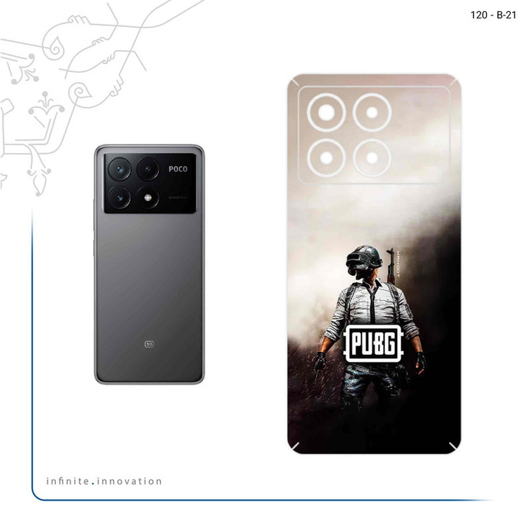 برچسب پوششی ماهوت مدل PUBG مناسب برای گوشی موبایل شیائومی Poco X6 Pro