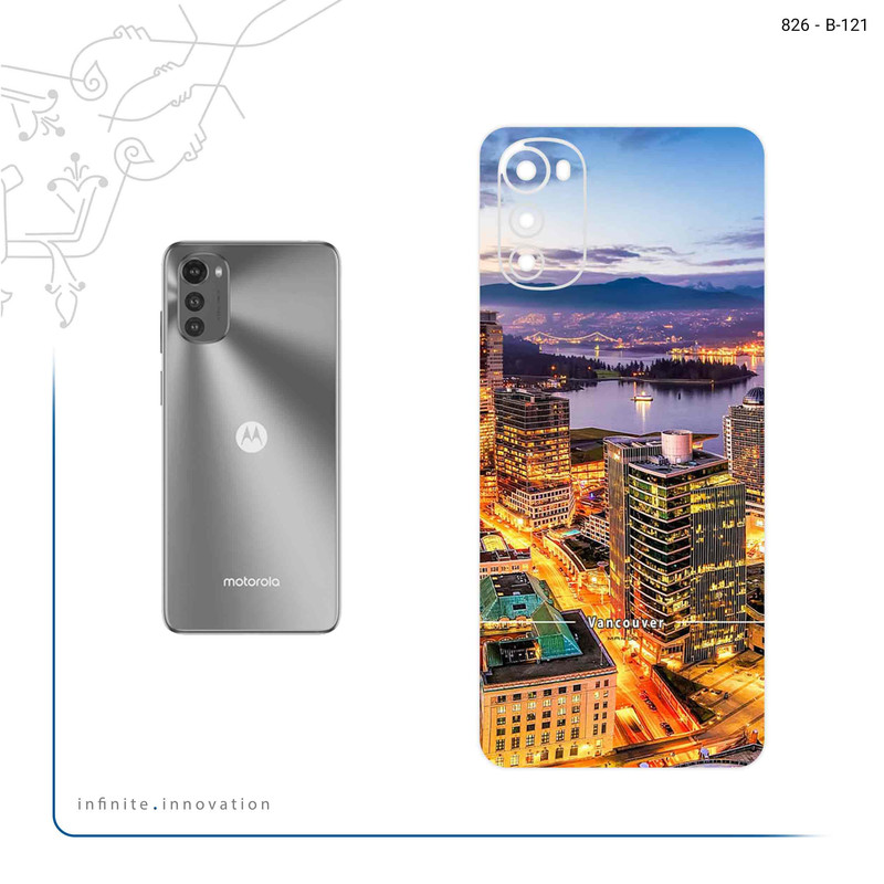 برچسب پوششی ماهوت مدل City of Vancouver مناسب برای گوشی موبایل موتورولا Moto E32s