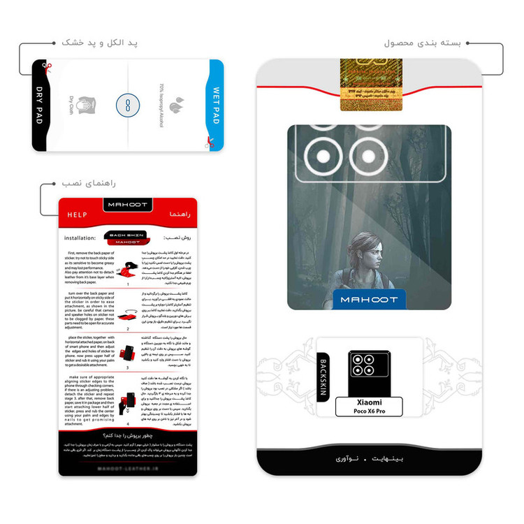 برچسب پوششی ماهوت مدل The_Last_of_Us مناسب برای گوشی موبایل شیائومی Poco X6 Pro