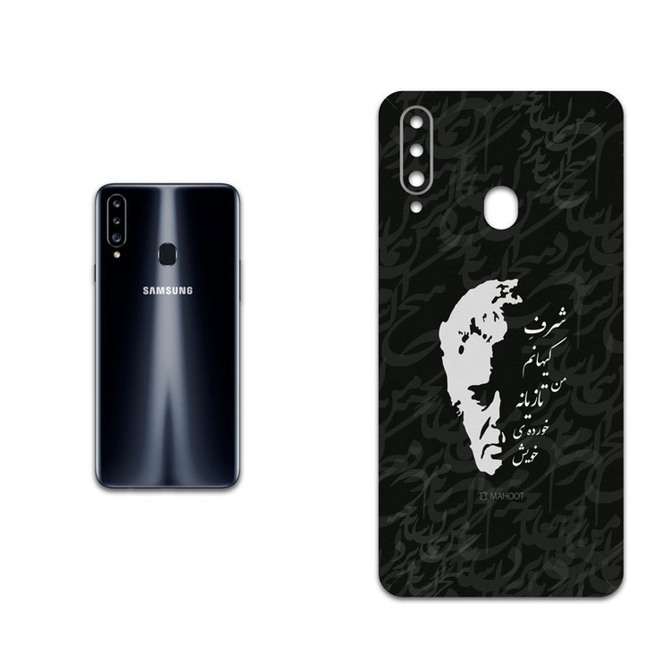 برچسب پوششی ماهوت مدل Ahmad-Shamlou مناسب برای گوشی موبایل سامسونگ Galaxy A20s