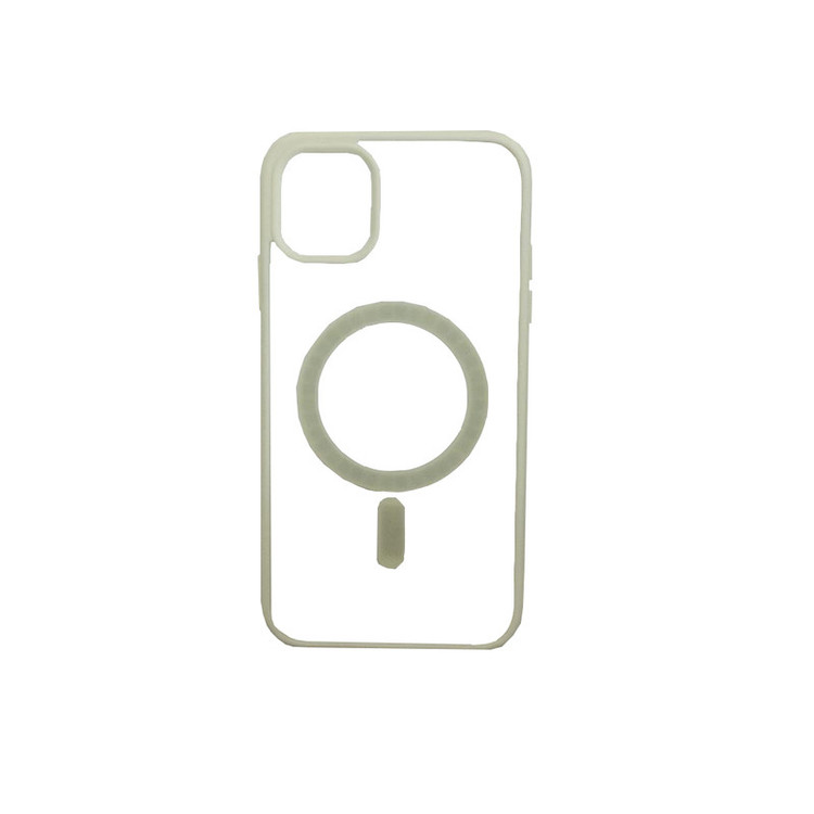 کاور مدل شیک شل طرح شفاف مگ سیف دور سیلیکونی مناسب برای گوشی موبایل اپل iphone 12 pro max