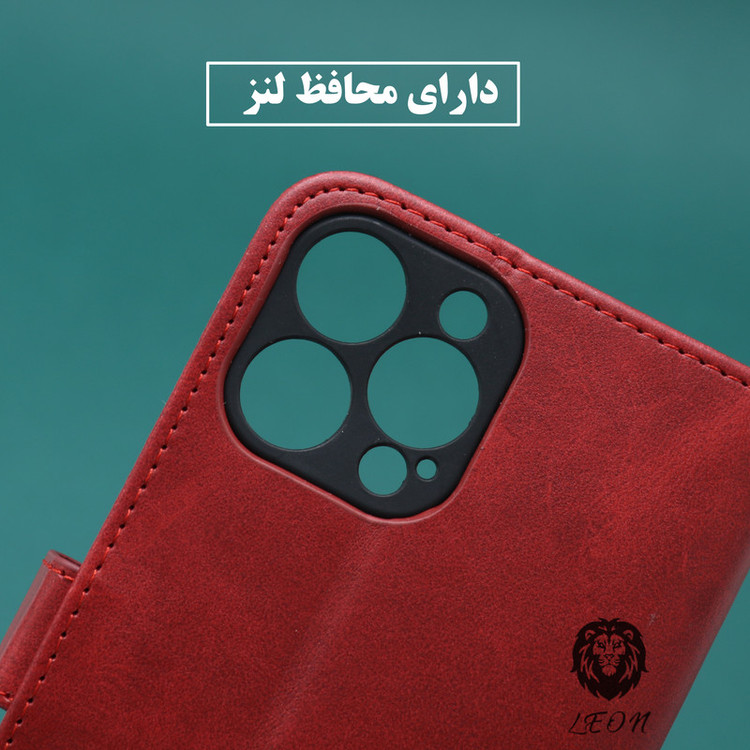 کیف کلاسوری لئون مدل Bers Oro مناسب برای گوشی موبایل شیائومی Redmi Note 13 Pro 4G