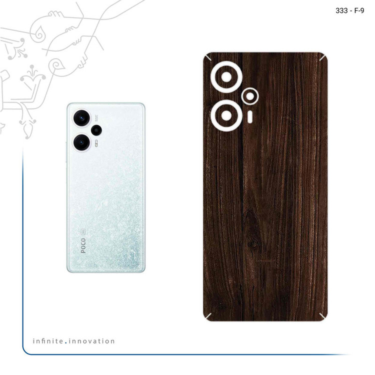 برچسب پوششی ماهوت مدل Dark_Walnut_Wood مناسب برای گوشی موبایل شیائومی Poco F5