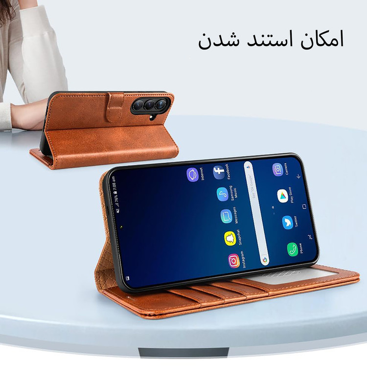 کیف کلاسوری مدل Mavy مناسب برای گوشی موبایل سامسونگ Galaxy S24 FE