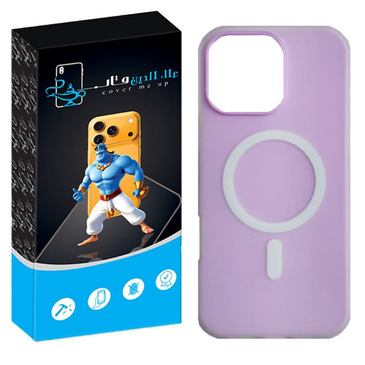 کاور علاالدین قاب مدل سیلیکیونی طرح پاستیلی مناسب برای گوشی موبایل اپل IPhone 16 Pro