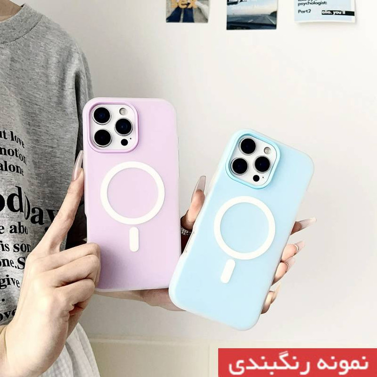 کاور علاالدین قاب مدل سیلیکیونی طرح پاستیلی مناسب برای گوشی موبایل اپل IPhone 16 Pro
