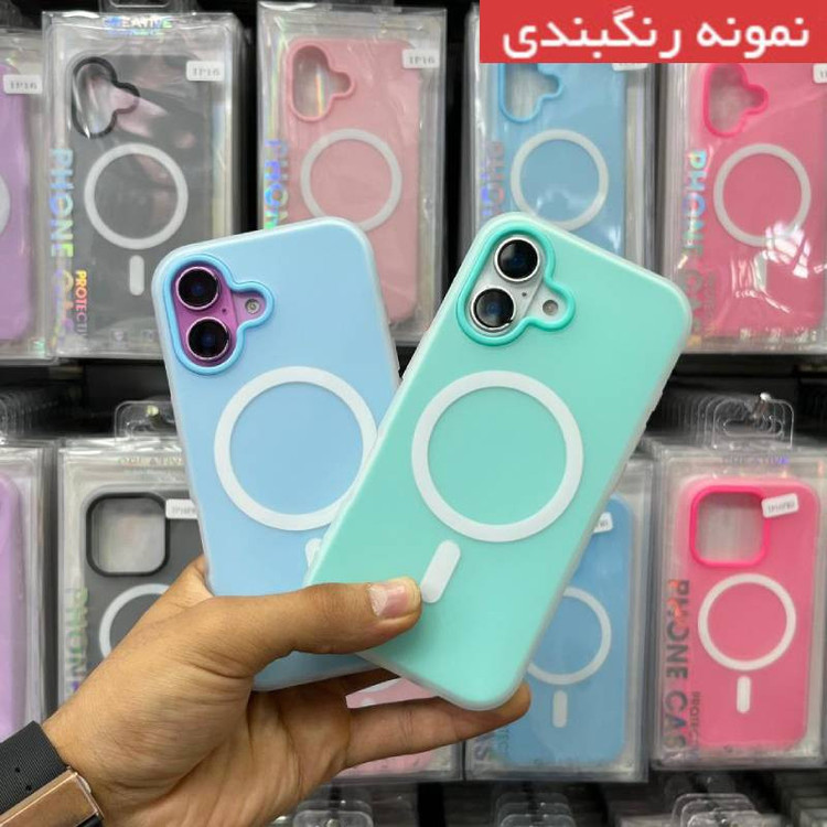 کاور علاالدین قاب مدل سیلیکیونی طرح پاستیلی مناسب برای گوشی موبایل اپل IPhone 16 Pro