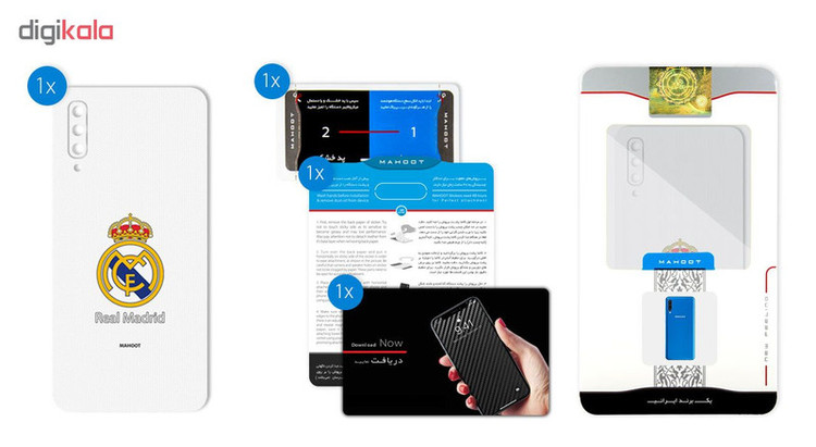 برچسب پوششی ماهوت طرح REAL-MADRID مناسب برای گوشی موبایل سامسونگ Galaxy A50