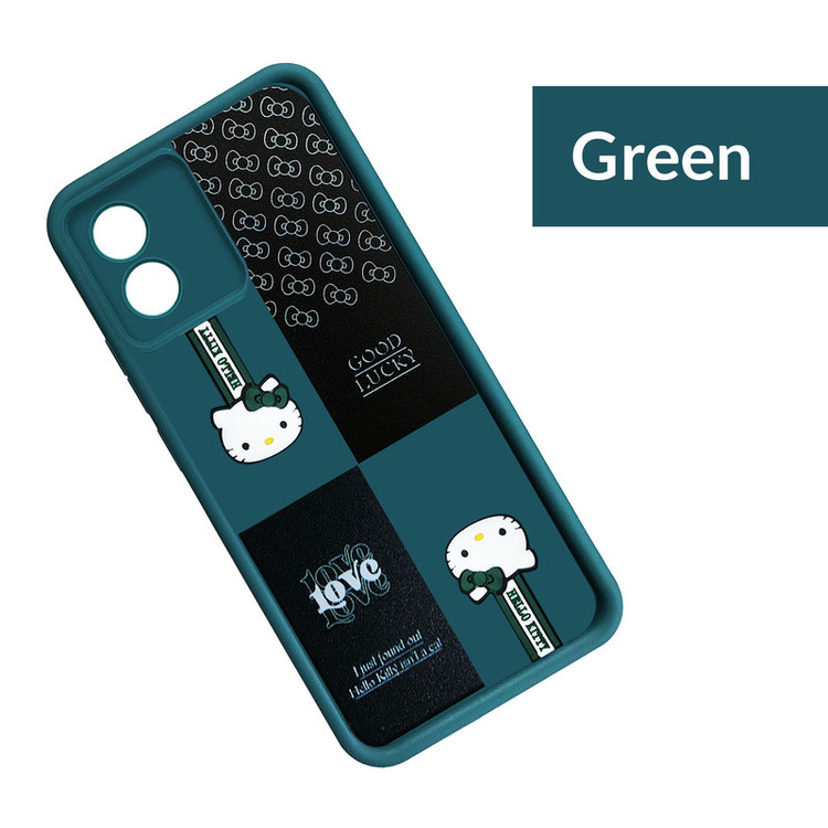 کاور موفی مدل Silicone Puffer Hello Kitty Strap مناسب برای گوشی موبایل موتورولا Moto G04 به همراه بند