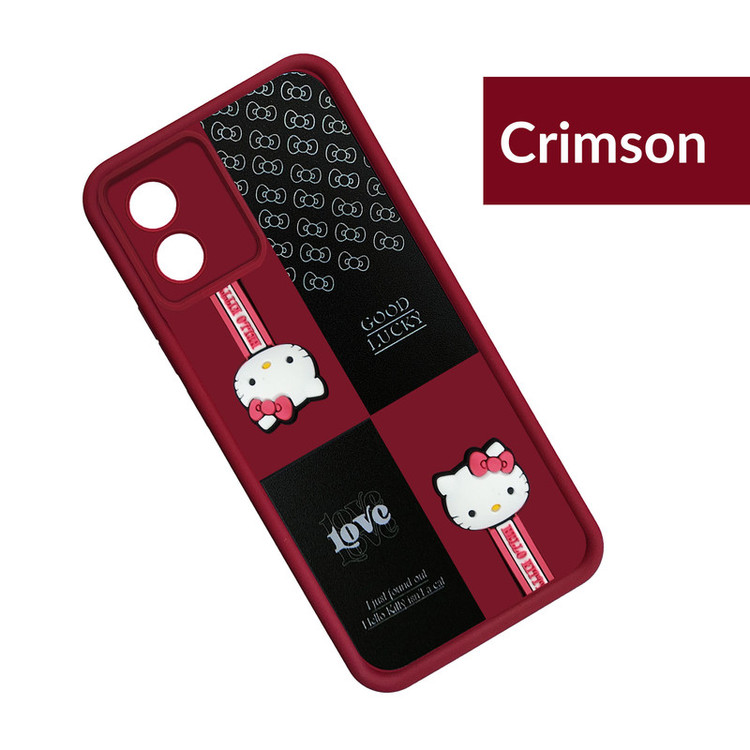 کاور موفی مدل Silicone Puffer Hello Kitty Strap مناسب برای گوشی موبایل موتورولا Moto G04 به همراه بند