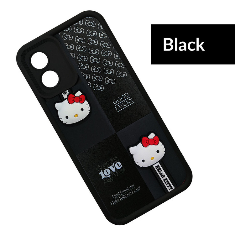 کاور موفی مدل Silicone Puffer Hello Kitty Strap مناسب برای گوشی موبایل موتورولا Moto G04 به همراه بند