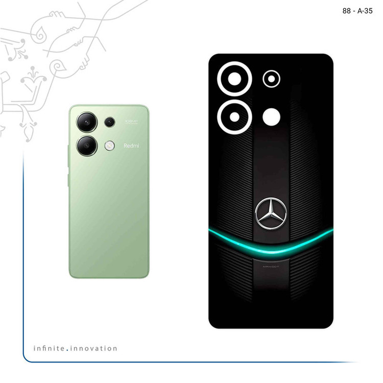 برچسب پوششی ماهوت مدل Mercedes_Benz مناسب برای گوشی موبایل شیائومی Redmi Note 13 4G