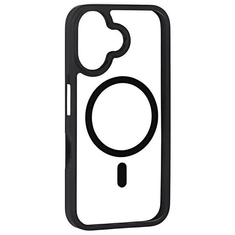 کاور مسیر مدل Clear Magnetic Black safe مناسب برای گوشی موبایل سامسونگ Galaxy A06