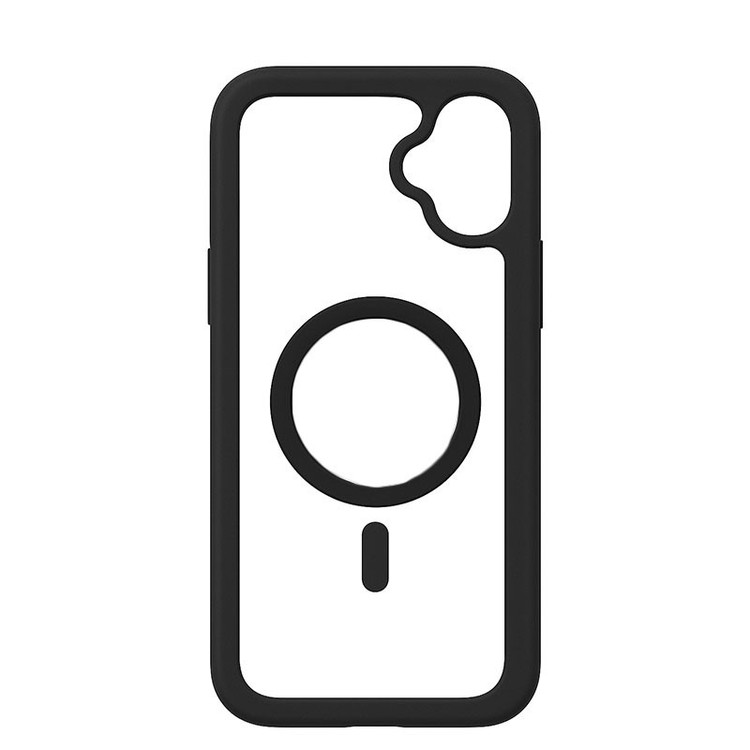 کاور مسیر مدل Clear Magnetic Black safe مناسب برای گوشی موبایل سامسونگ Galaxy A06