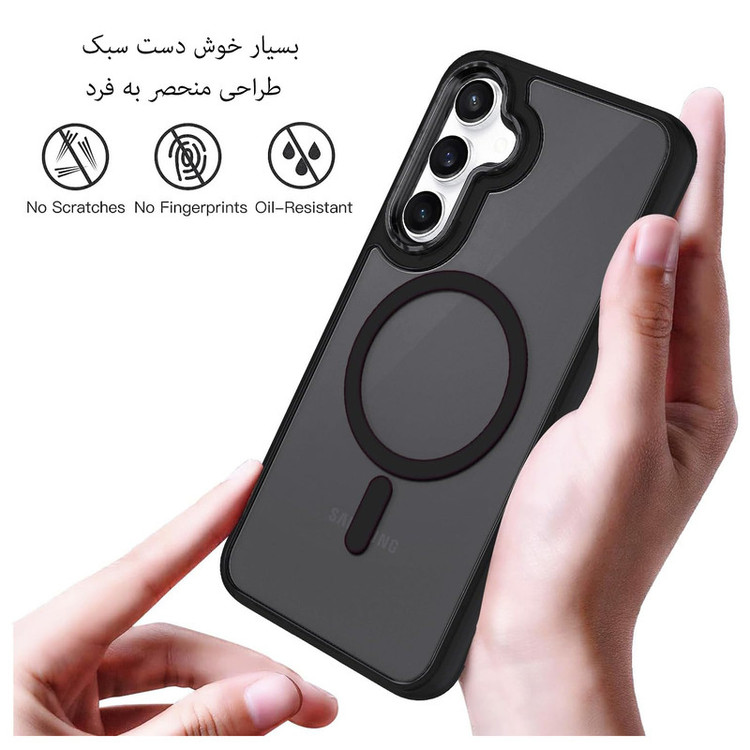 کاور بادی قاب مدل مگ سیف 2 طرح Magsafe مناسب برای گوشی موبایل سامسونگ Galaxy S24 FE