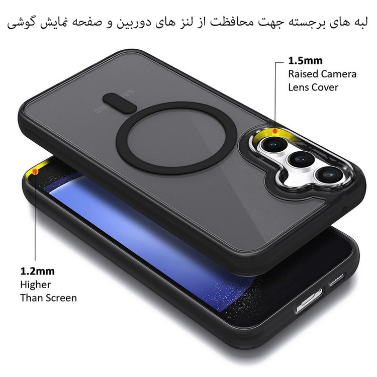 کاور بادی قاب مدل مگ سیف 2 طرح Magsafe مناسب برای گوشی موبایل سامسونگ Galaxy S24 FE
