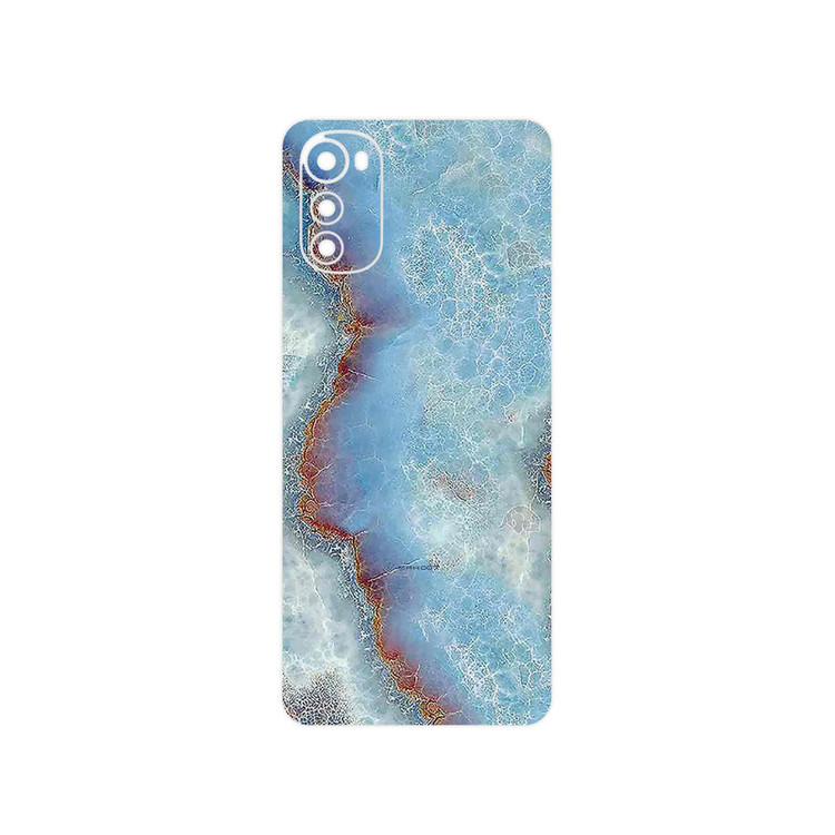 برچسب پوششی ماهوت مدل Blue_Ocean_Marble مناسب برای گوشی موبایل موتورولا Moto E32s