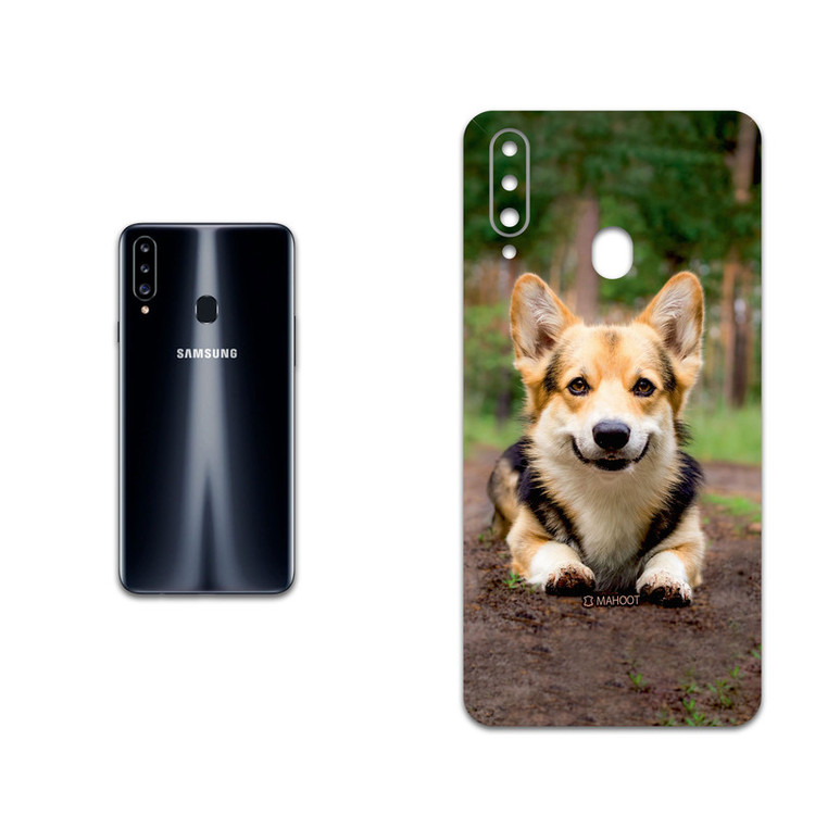 برچسب پوششی ماهوت مدل Dog-2 مناسب برای گوشی موبایل سامسونگ Galaxy A20s