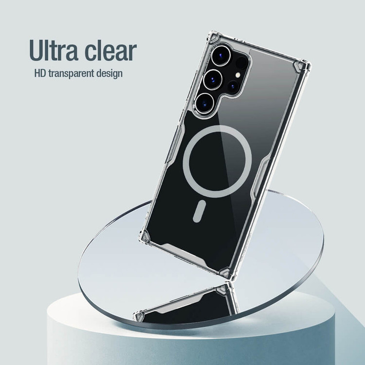 کاور نیلکین مدل Nature TPU Pro Magnetic مناسب برای گوشی موبایل سامسونگ Galaxy S24 Ultra