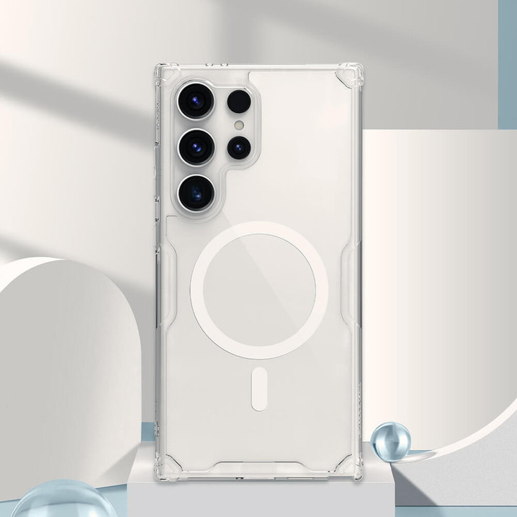 کاور نیلکین مدل Nature TPU Pro Magnetic مناسب برای گوشی موبایل سامسونگ Galaxy S24 Ultra