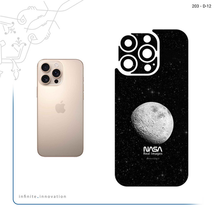 برچسب پوششی ماهوت مدل Moon_By_NASA مناسب برای گوشی موبایل اپل iPhone 16 Pro