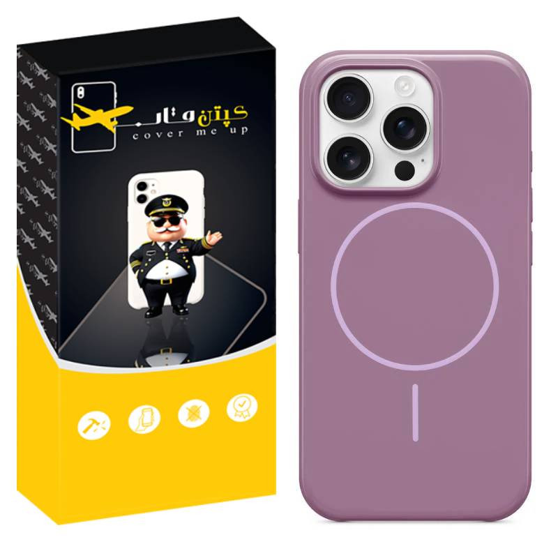 کاور کپتن قاب مدل سیلیکونی پاک کنی مگ سیف دار مناسب برای گوشی موبایل اپل iPhone 12 Pro Max