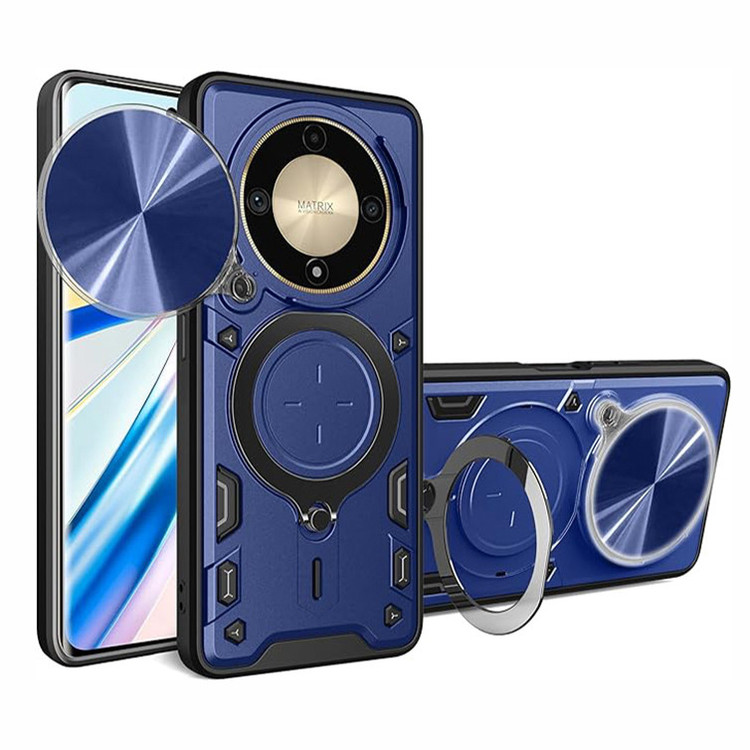 کاور اسپارتان مدل Magnet Ring Strap مناسب برای گوشی موبایل آنر X9a / Magic 5 Lite به همراه بند آویز
