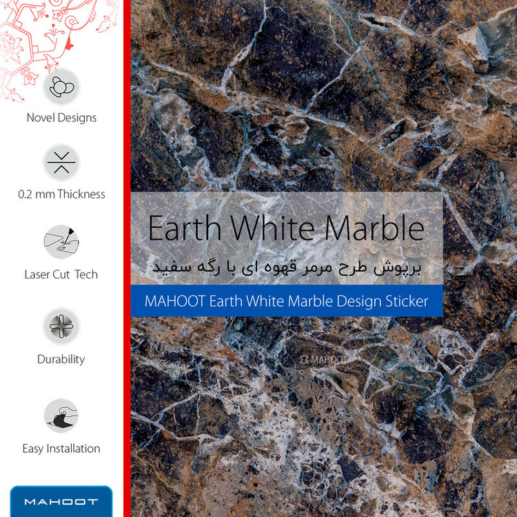 برچسب پوششی ماهوت مدل Earth-White-Marble مناسب برای گوشی موبایل شیائومی Mi 10 Lite 5G