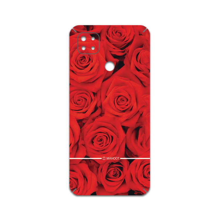 برچسب پوششی ماهوت مدل Red-Flower مناسب برای گوشی موبایل شیائومی Redmi 9C NFC